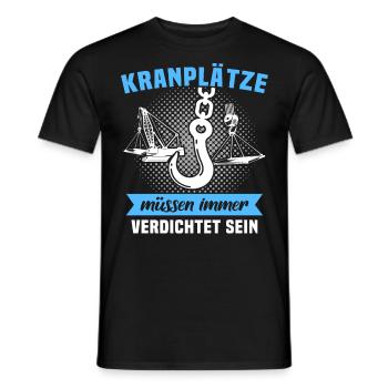 Kranführer Kran Kranfahrer - Männer T-Shirt - Schwarz - Vorne - AI Model Male 178 light (178cm)
