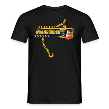 Kranführer Kran Kranfahrer - Männer T-Shirt - Schwarz - Vorne - AI Model Male 178 light (178cm)
