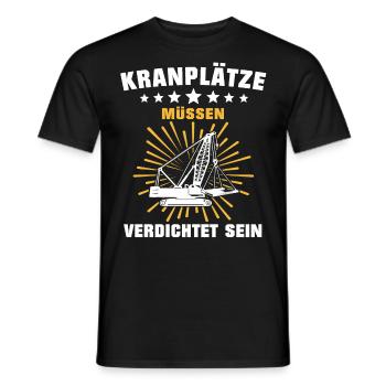 Kranfahrer Beruf Kranführer Sprüche - Männer T-Shirt - Schwarz - Vorne - AI Model Male 178 light (178cm)