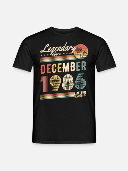 Legendary Since December 1986 Limited Edition - Men's T-Shirt - black