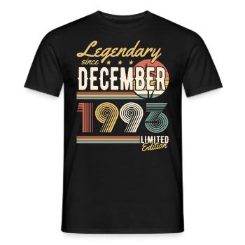Legendary Since December 1993 Limited Edition - Männer T-Shirt - Schwarz - Vorne - AI Model Male 178 light (178cm)