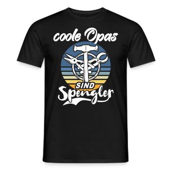Spengler Opa Bauspengler Grossvater - Männer T-Shirt - Schwarz - Vorne - AI Model Male 178 light (178cm)