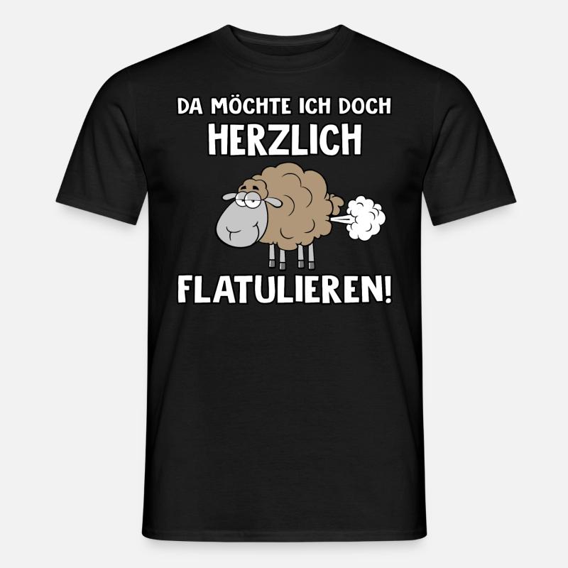 Herzlich flatulieren - Männer T-Shirt - Schwarz
