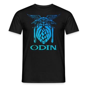 Odin Wikinger Walhalla - Männer T-Shirt - Schwarz - Vorne - AI Model Male 178 light (178cm)
