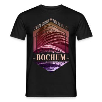 Bochum Deutschland Stadt Skyline Heimat Liebe - Männer T-Shirt - Schwarz - Vorne - AI Model Male 178 light (178cm)