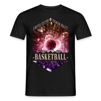 Basketteur Basketteur Dunking Sport Player - T-shirt homme - noir - Devant - AI Model Male 178 light (178cm)