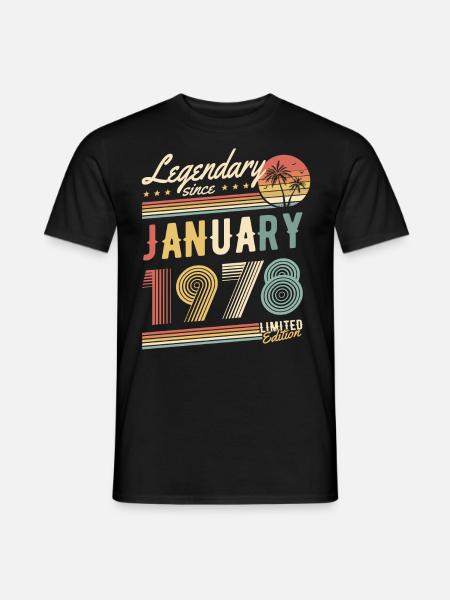 Legendarisch sinds januari 1978 Limited Edition - Heren T-shirt - zwart