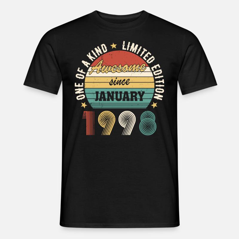 Awesome Since January 1998 Limited Edition - Männer T-Shirt - Schwarz