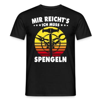 Spengler Bauspengler Spengeln Karrosseriespengler - Männer T-Shirt - Schwarz - Vorne - AI Model Male 178 light (178cm)