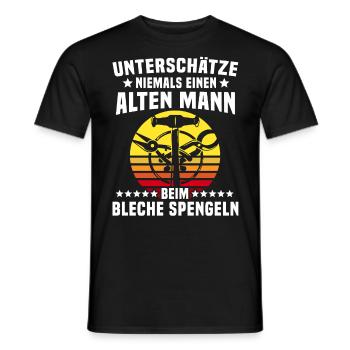 Spengler Bauspengler Spengeln Karrosseriespengler - Männer T-Shirt - Schwarz - Vorne - AI Model Male 178 light (178cm)