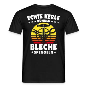 Spengler Bauspengler Spengeln Karrosseriespengler - Männer T-Shirt - Schwarz - Vorne - AI Model Male 178 light (178cm)