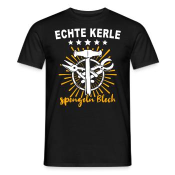 Spengler Bauspengler Karrosseriespengler - Männer T-Shirt - Schwarz - Vorne - AI Model Male 178 light (178cm)