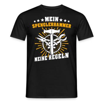 Spengler Bauspengler Spengeln Karrosseriespengler - Männer T-Shirt - Schwarz - Vorne - AI Model Male 178 light (178cm)