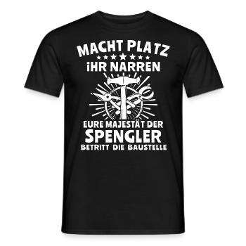 Spengler Beruf Bauspengler Sprüche - Männer T-Shirt - Schwarz - Vorne - AI Model Male 178 light (178cm)