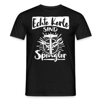 Bauspengler Karosseriespengler Spengler - Männer T-Shirt - Schwarz - Vorne - AI Model Male 178 light (178cm)