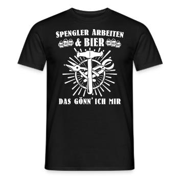 Spengler Bauspengler Karosseriespengler - Männer T-Shirt - Schwarz - Vorne - AI Model Male 178 light (178cm)