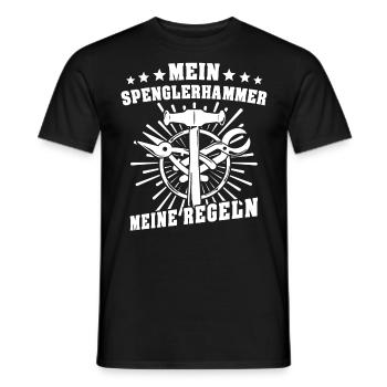 Spengler Bauspengler Karosseriespengler - Männer T-Shirt - Schwarz - Vorne - AI Model Male 178 light (178cm)