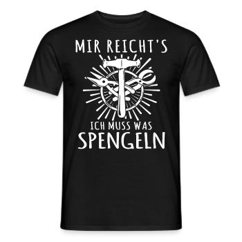 Spengler Bauspengler Karosseriespengler - Männer T-Shirt - Schwarz - Vorne - AI Model Male 178 light (178cm)