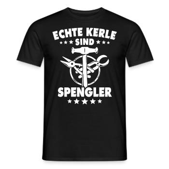 Spengler Bauspengler Karosseriespengler - Männer T-Shirt - Schwarz - Vorne - AI Model Male 178 light (178cm)