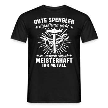 Spengler Spengeln Karosseriespengler - Männer T-Shirt - Schwarz - Vorne - AI Model Male 178 light (178cm)