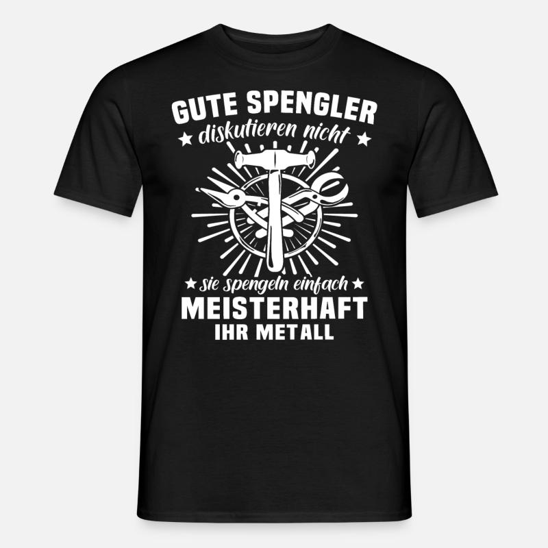 Spengler Spengeln Karosseriespengler - Männer T-Shirt - Schwarz