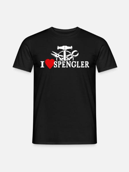 Ich Liebe Spengler Beruf - Männer T-Shirt - Schwarz
