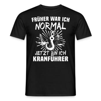 Kranführer Kran Kranfahrer - Männer T-Shirt - Schwarz - Vorne - AI Model Male 178 light (178cm)