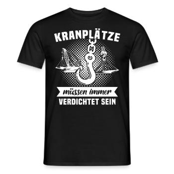 Kranführer Kran Kranfahrer - Männer T-Shirt - Schwarz - Vorne - AI Model Male 178 light (178cm)