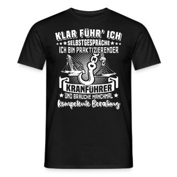 Kranführer Kran Kranfahrer - Männer T-Shirt - Schwarz - Vorne - AI Model Male 178 light (178cm)