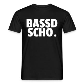 Bassd scho - Franken fränkisch fränggisch Geschenk - Männer T-Shirt - Schwarz - Vorne - AI Model Male 178 light (178cm)