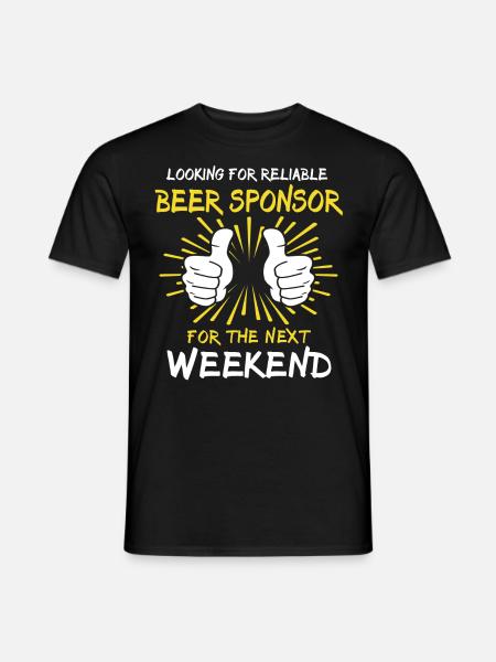 Beer sayings Toasts Beer lovers - Men's T-Shirt - black
