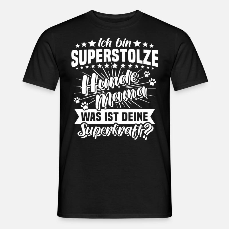 Hundepfote Hundemama Hunde - Männer T-Shirt - Schwarz