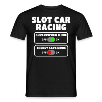 Slot Car Slotracing Slotcar - Männer T-Shirt - Schwarz - Vorne - AI Model Male 178 light (178cm)
