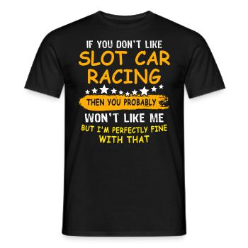 Slot Car Slotracing Slotcar - Männer T-Shirt - Schwarz - Vorne - AI Model Male 178 light (178cm)