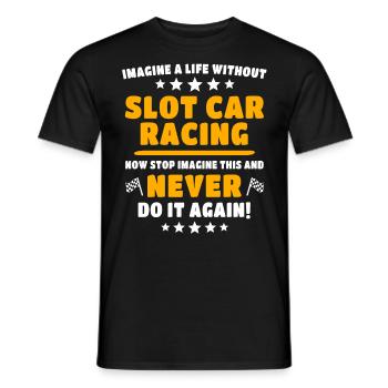 Slot Car Slotracing - T-shirt homme - noir - Devant - AI Model Male 178 light (178cm)