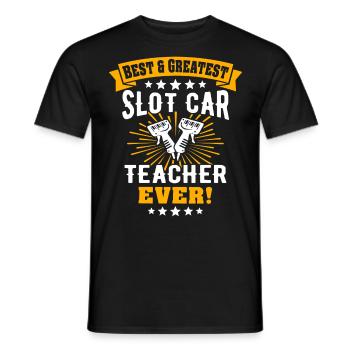 Slot Car Racing - Männer T-Shirt - Schwarz - Vorne - AI Model Male 178 light (178cm)