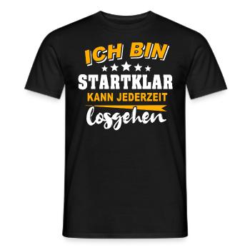 Motivation Kann Losgehen Sprüche - Männer T-Shirt - Schwarz - Vorne - AI Model Male 178 light (178cm)