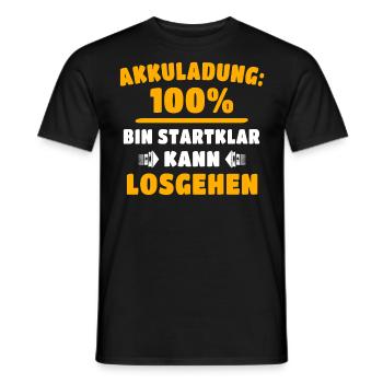 Motivation Kann Losgehen Sprüche - Männer T-Shirt - Schwarz - Vorne - AI Model Male 178 light (178cm)