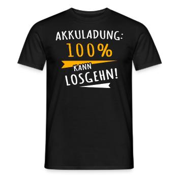 Motivation Kann Losgehen Sprüche - Männer T-Shirt - Schwarz - Vorne - AI Model Male 178 light (178cm)