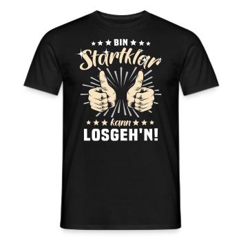 Motivation Kann Losgehen Sprüche - Männer T-Shirt - Schwarz - Vorne - AI Model Male 178 light (178cm)