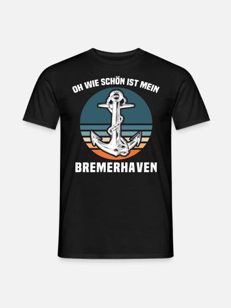 Bremerhaven Sprüche Bremerhavener Spruch - Männer T-Shirt - Schwarz