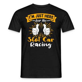 Slot Car Racing Slotrace - Men's T-Shirt - black - Front - AI Model Male 178 light (178cm)