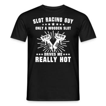 Slot Car Racing Slot Race - T-shirt homme - noir - Devant - AI Model Male 178 light (178cm)