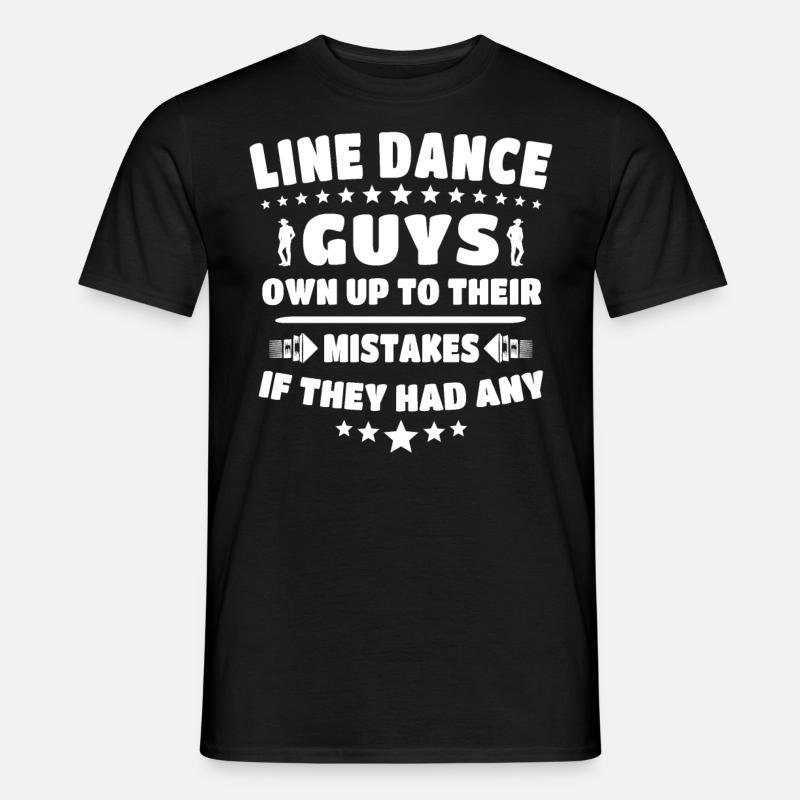 Line Dancing Line Dance - Männer T-Shirt - Schwarz