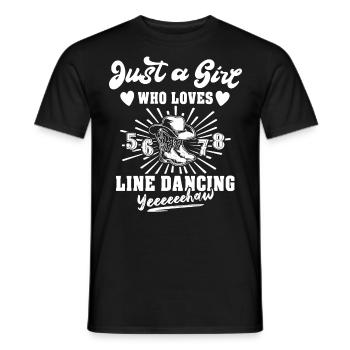 Danse en ligne Danse en ligne - T-shirt homme - noir - Devant - AI Model Male 178 light (178cm)