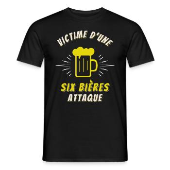 Apéro Idée Cadeau Bière Alcool Apéritif Cocktail - T-shirt homme - noir - Devant - AI Model Male 178 light (178cm)