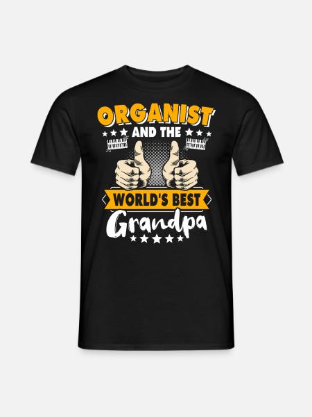 Organist Opa Orgelspieler - T-shirt herr - svart