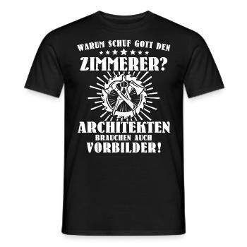 Zimmermann Zimmerer Zimmerleute - Männer T-Shirt - Schwarz - Vorne - AI Model Male 178 light (178cm)