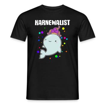 Karnewal Karnewalist Karneval Fasnacht Konfetti - Männer T-Shirt - Schwarz - Vorne - AI Model Male 178 light (178cm)