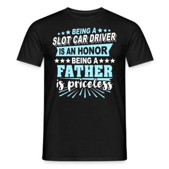 Slot Car Racing Papa Slot Race Dad - T-shirt homme - noir - Devant - AI Model Male 178 light (178cm)